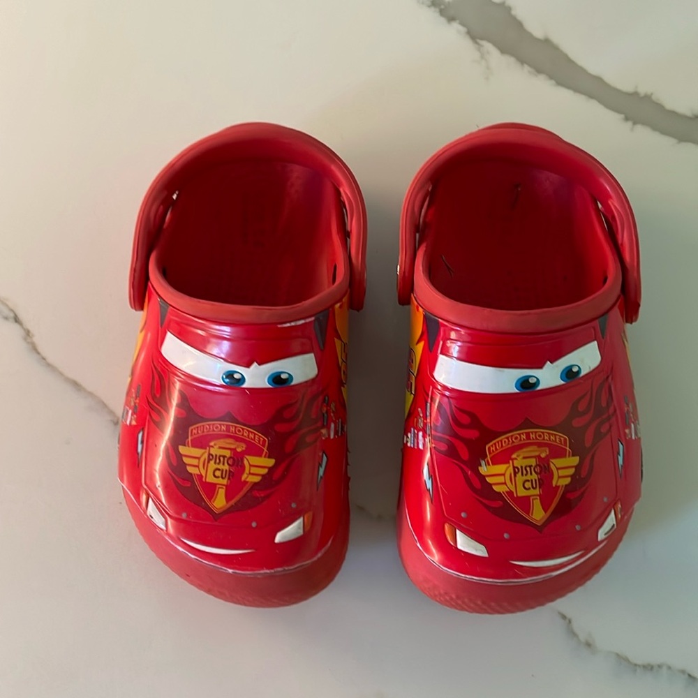 Lightning McQueen Crocs toddler size 9